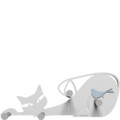 Wieszak ścienny Cat CalleaDesign biały 53-13-1-1