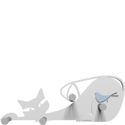 Wieszak ścienny Cat CalleaDesign biały 53-13-1-1