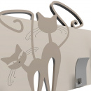 Wieszak ścienny Cats CalleaDesign biały - błękitny 53-13-3-1