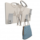 Wieszak ścienny Cats CalleaDesign biały - błękitny 53-13-3-1