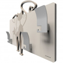 Wieszak ścienny Cats CalleaDesign biały - błękitny 53-13-3-1