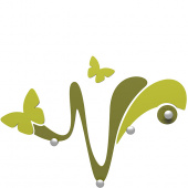 Wieszak ścienny dekoracyjny Butterfly CalleaDesign oliwkowo-zielony 50-13-1-54