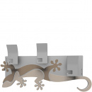 Wieszak ścienny dekoracyjny Gecko CalleaDesign piaskowy 54-13-2-12