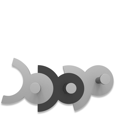 Wieszak ścienny Diennea CalleaDesign czarny, aluminiowy 13-014-5