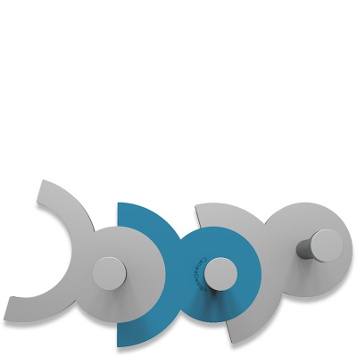 Wieszak ścienny Diennea CalleaDesign jasnoniebieski 13-014-74