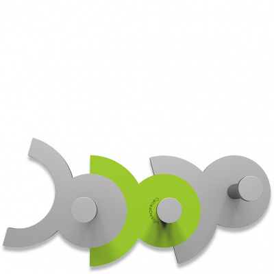 Wieszak ścienny Diennea CalleaDesign zielony, aluminiowy 13-014-76