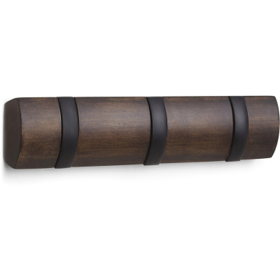 Wieszak ścienny Flip 3 Umbra ciemne drewno 318853-048