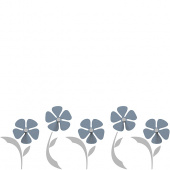 Wieszak ścienny Flo CalleaDesign niebieski 13-010-44