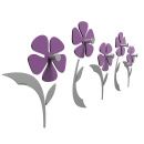 Wieszak ścienny Flo CalleaDesign oliwkowo-zielony 13-010-54