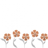 Wieszak ścienny Flo CalleaDesign terakota 13-010-24