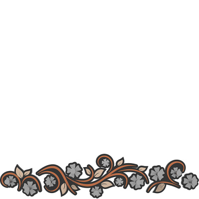 Wieszak ścienny Flowers CalleaDesign terakota 13-005-24