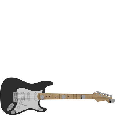 Wieszak ścienny Guitar CalleaDesign czarny 13-006-5