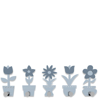 Wieszak ścienny Little Flowers CalleaDesign błękitny 13-003-41