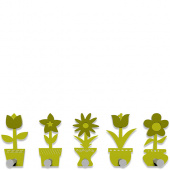 Wieszak ścienny Little Flowers CalleaDesign cedrowo-zielony 13-003-51