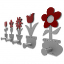 Wieszak ścienny Little Flowers CalleaDesign fioletowy 13-003-73