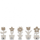 Wieszak ścienny Little Flowers CalleaDesign lniany 13-003-11