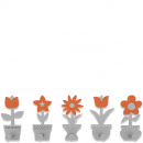 Wieszak ścienny Little Flowers CalleaDesign pomarańczowy 13-003-63