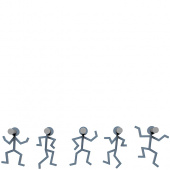 Wieszak ścienny Littleman CalleaDesign niebieski 13-002-44