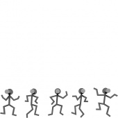 Wieszak ścienny Littleman CalleaDesign szary 13-002-3