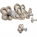 Wieszak ścienny Merletto CalleaDesign aluminium / ciemnoszary 56-13-1-2