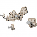 Wieszak ścienny Merletto CalleaDesign aluminium / ciemnoszary 56-13-1-2