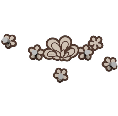 Wieszak ścienny Merletto CalleaDesign czekoladowy 56-13-1-69