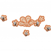 Wieszak ścienny Merletto CalleaDesign terakota / pomarańczowy 56-13-1-24