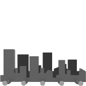 Wieszak ścienny Skyline CalleaDesign szary 52-13-1-3