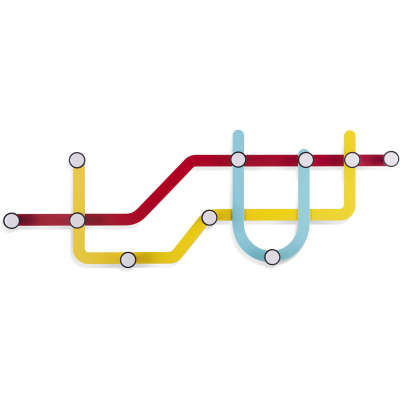 Wieszak ścienny Subway Umbra 10 haczyków 318187-370