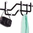 Wieszak ścienny Subway Umbra 10 haczyków czarny 318187-040