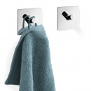 Wieszaki łazienkowe na ręczniki Duplo Zack kwadratowe 2 sztuki 40331