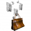 Wieszaki ścienne dekoracyjne Butterflies CalleaDesign czarne 50-13-4-5