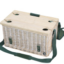 Wiklinowy kosz piknikowy z wyposażeniem dla 4 osób Cilio CI-156850