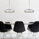 Wisząca lampa Clava Dine UMAGE kolor chrom - białe wnętrze 02097