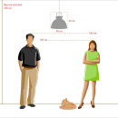 Wisząca nowoczesna lampa w kolorze limonki RegenBogen 497012201