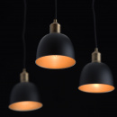 Wiszące klosze czarno mosiężne - nowoczesne oświetlenie MW-LIGHT Industrial 551011305