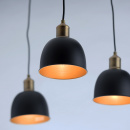 Wiszące klosze czarno mosiężne - nowoczesne oświetlenie MW-LIGHT Industrial 551011305