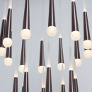 Wiszące sople LED -efektowna, regulowana, 24 żarówki LED RegenBogen Hi-Tech 609013924