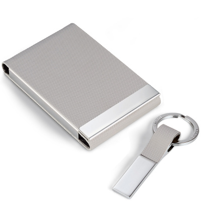 Wizytownik i breloczek do kluczy Todd Philippi szary P263002