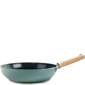 Wok 28 cm z powłoką diamentową, drewniana rączka Mayflower GreenPan CC001683-001