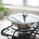 Wok 30cm Brabantia Vision Teflon Platinum Plus szklana pokrywa 30000472