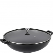 Wok żeliwny ze szklaną pokrywą Calido Kela 4 Litry KE-12475