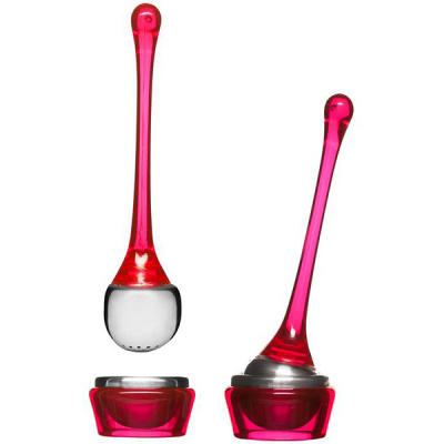Zaparzaczka do herbaty z podstawką Sagaform różowa SF-5016174