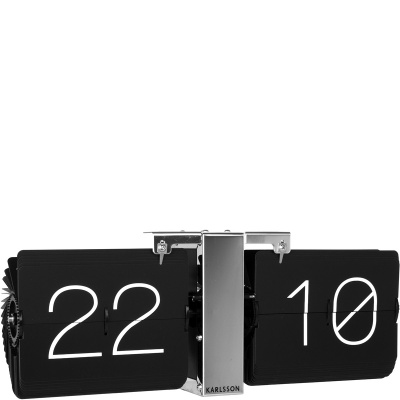 Zegar klapkowy Flip No Case Karlsson czarny KA5601BK