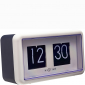 Zegar klapkowy stojący Small Flip Nextime biały 5228 WI
