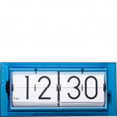 Zegar klapkowy / stołowy Big Flip Clear Nextime niebieski 5209 BL