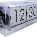 Zegar klapkowy / stołowy Big Flip Clear Nextime transparentny 5209 TR