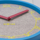 Zegar na ścianę Calmer Nextime niebieski, szary 3203