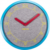 Zegar na ścianę Calmer Nextime niebieski, szary 3203