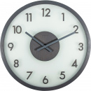 Zegar na ścianę Frosted Wood Nextime szary 3205 GS